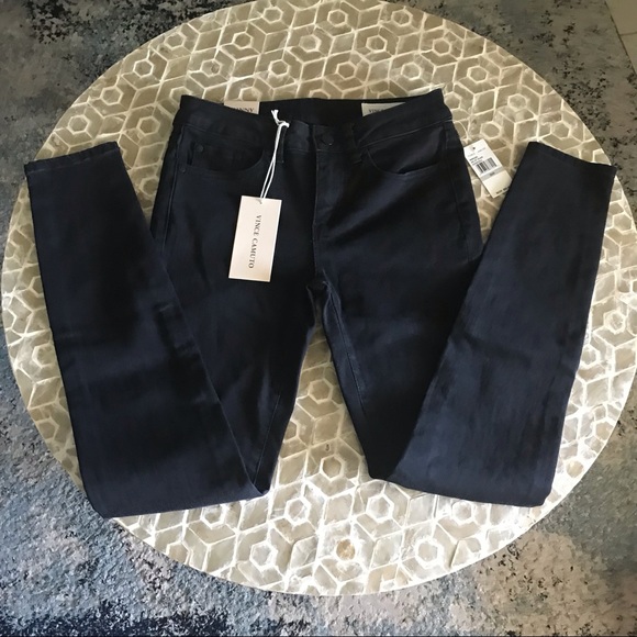 NEW!  Vince Camuto 5-pocket jet black skinny jeans - Picture 2 of 6